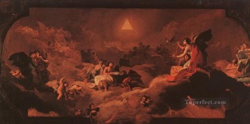 Francisco goya Painting - La Adoración del Nombre del Señor Romántico moderno Francisco Goya